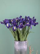 Iris Artificiale Composto da 5 Fiori Altezza 68 cm Viola