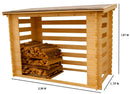Legnaia 236x119x167 cm Senza Pavimento in Legno Picea Massello 20mm Naturale