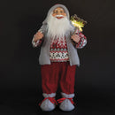 Pupazzo Babbo Natale H46 cm in Stoffa Rosso