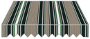 Tenda da Sole con Bracci Retrattili 2,95x2,5m Tessuto in Poliestere Disegno P6002