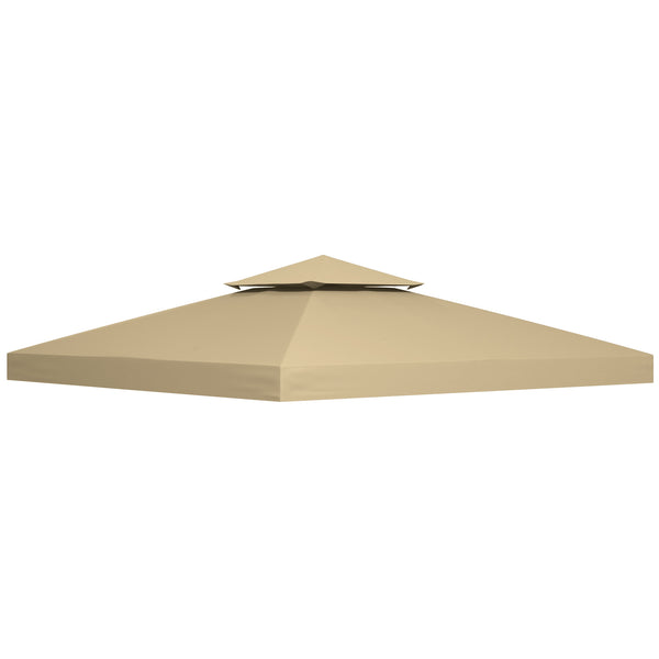 sconto Tetto di Ricambio per Gazebo 3x3 m a 2 Livelli e Resistente ai Raggi UV Beige