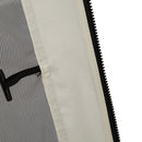 Zanzariera per Gazebo Tende di Ricambio Universale 302x207 cm con Cerniere Nero/Beige
