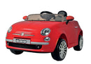 Macchina Elettrica per Bambini 12V con Licenza Fiat 500 Rossa