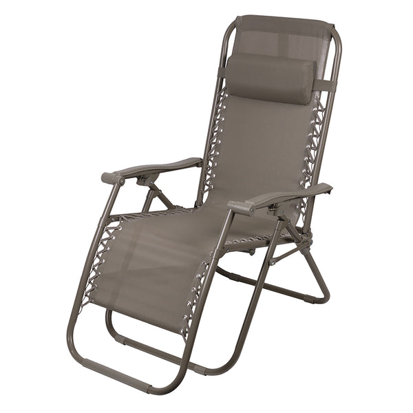 Sedia Sdraio Reclinabile e Richiudibile Rio 65x90x108 cm con Poggiatesta in Poliestere con Struttura in Acciaio Verde Mélange online