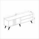 Porta Tv Rilla 150 noce antracite