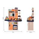 Cucina Giocattolo per Bambini 71x28,5x93,5 cm con Utensili 