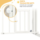 Cancellino per Cani taglia Piccola e Media 74-80x76 cm in Acciaio e PA Bianco