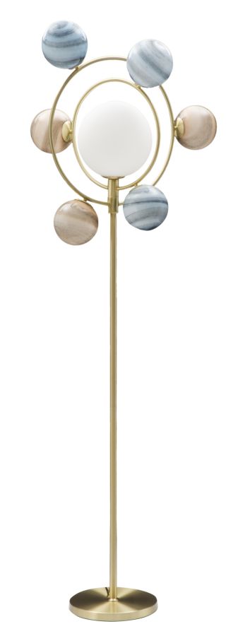 Lampada da Terra Universo 80x50x195 cm in Ferro e Vetro sconto