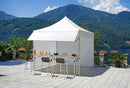 Gazebo Pieghevole da Giardino in Alluminio 3x3m Vorghini Mercato Bianco