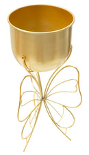 Porta Vaso Farfy Ø22x45 cm in Ferro Oro      
