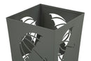 Portaombrelli Umbrella 19x19x48 cm in Metallo Grigio      