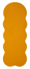 Specchio da Muro Teddy Senape 40x4x160 cm in MDF e Poliestere e Specchio Senape      