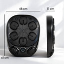Macchina da Boxe a Parete con 9 Modalità Luci LED e Connessione Bluetooth 61x48x11 cm Nero      