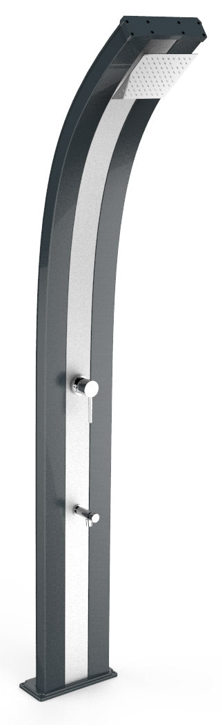 prezzo Doccia da Giardino Miscelatore e Lavapiedi Arkema Dada Fascia Inox Antracite