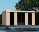 Casetta Abitabile da Giardino 4,97x4,97m Senza Pavimento con Pareti Isolanti Decor Home 21m²