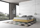 Letto Matrimoniale Extra Large Azelia Ocra Varie Misure