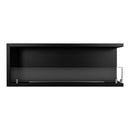 Camino a Bioetanolo da Incasso ad angolo 120x22,4x45 cm Sutri 120 DX Nero 