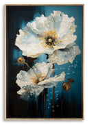 Dipinto su Tela Laccato Bluey con Cornice 42x3,5x62 cm in Metallo e Abete e Tela      