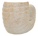 Vaso Shell Sand 33x19x23 cm in Mgo Beige      