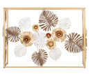 Console Glam Floris 113x40x80 cm in Ferro e MDF e Specchio Multicolor      