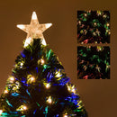 Albero di Natale Artificiale 120 cm 130 Rami in PVC con LED Verde 