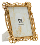 Cornice Knot 29x2,4x33,6 cm in Resina e Vetro Oro      
