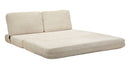 Divano Letto Faster Bianco 150x100x80 cm in Spugna e Poliestere Bianco      