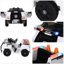 Macchina Elettrica Polizia per Bambini 6V  Police Bianca