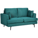 Divano 2 Posti 160x87x87 cm  in Tessuto  Verde