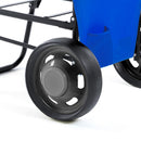 Carrello da Spiaggia PortaOggetti e Porta Ombrellone in Acciaio Beach Blu