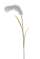 Set 6 Tralcio Artificiale con Piume Altezza 102 cm Bianco