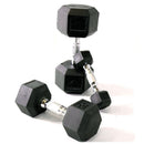 Manubrio Esagonale Gommato per Palestra 25 Kg Toorx