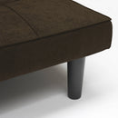 Divano Letto 179x91x76 cm in Tessuto Marrone
