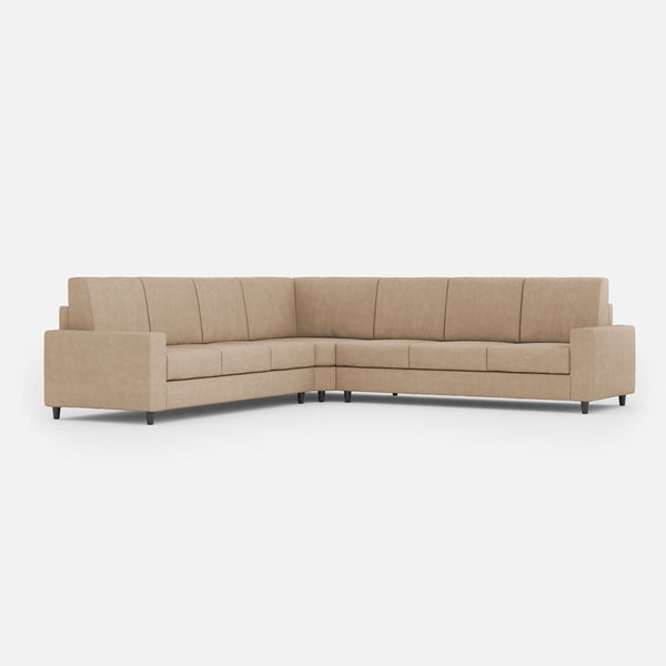 Divano Angolare 7 Posti 286x286x85 cm Sakar in Tessuto Beige online