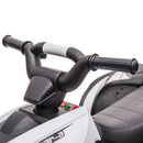 Quad Elettrico per Bambini 12V Ruote Larghe con Sospensioni e Fari LED Bianco