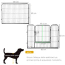 Recinto per Animali Domestici 80x1,5x60 cm in Acciaio Nero