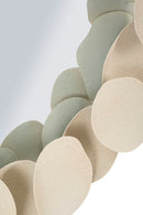 Specchio da Muro Dune 85x7,5x85 cm in Ferro e Specchio e MDF Crema      