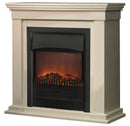 Cornice per Camino in Legno MDF 103x15x40cm Ruby Fires Calgary Bianco Crema