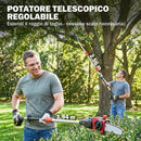 Motosega Telescopica a Batteria 194-256 cm con Lubrificazione Automatica      