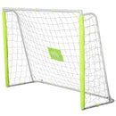 Porta da Calcio Portatile con Rete 186x62x123 cm  Bianca