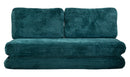 Divano Letto Faster Petrolio 150x100x80 cm in Spugna e Poliestere Verde acqua      