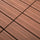 Pavimentazione da Esterno Incastrabile 11 Mattonelle 30x30x2.2 cm Marrone