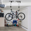 Supporto per Bici Paranco da Soffitto Max 20 Kg in Acciaio  Nero