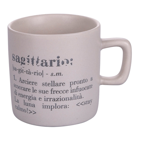 sconto Tazzina Caffè Zodiaco "sagittario" Ø6x6,5 cm in Bone China VdE Tivoli 1996 Beige