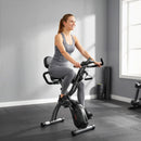 Cyclette Magnetica con Resistenza a 8 Livelli Display LCD e App Bluetooth in Acciaio Q195 Nero      