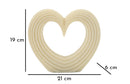 Decorazione Lovvy Quarzy 21x6x19 cm in Resina Bianco      