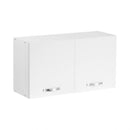 Mobile sopracappa 90x32x49H cm bianco frassinato