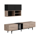 Parete attrezzata  Diany 195 rovere antracite