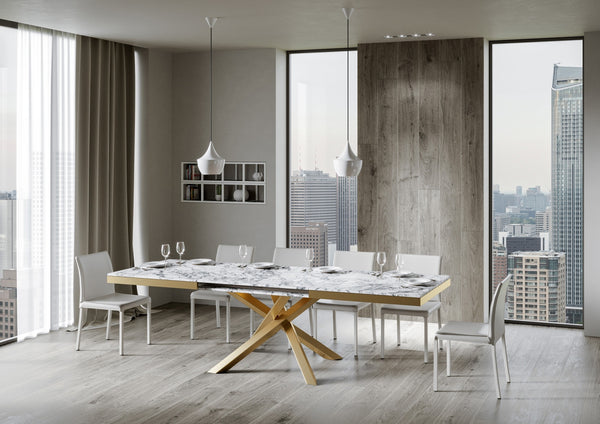sconto Tavolo Allungabile 160-264x90x80 cm Volantis Evolution Marmo