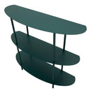 Console Saturno Ottanio 90x28x81 cm in Metallo Verde acqua      